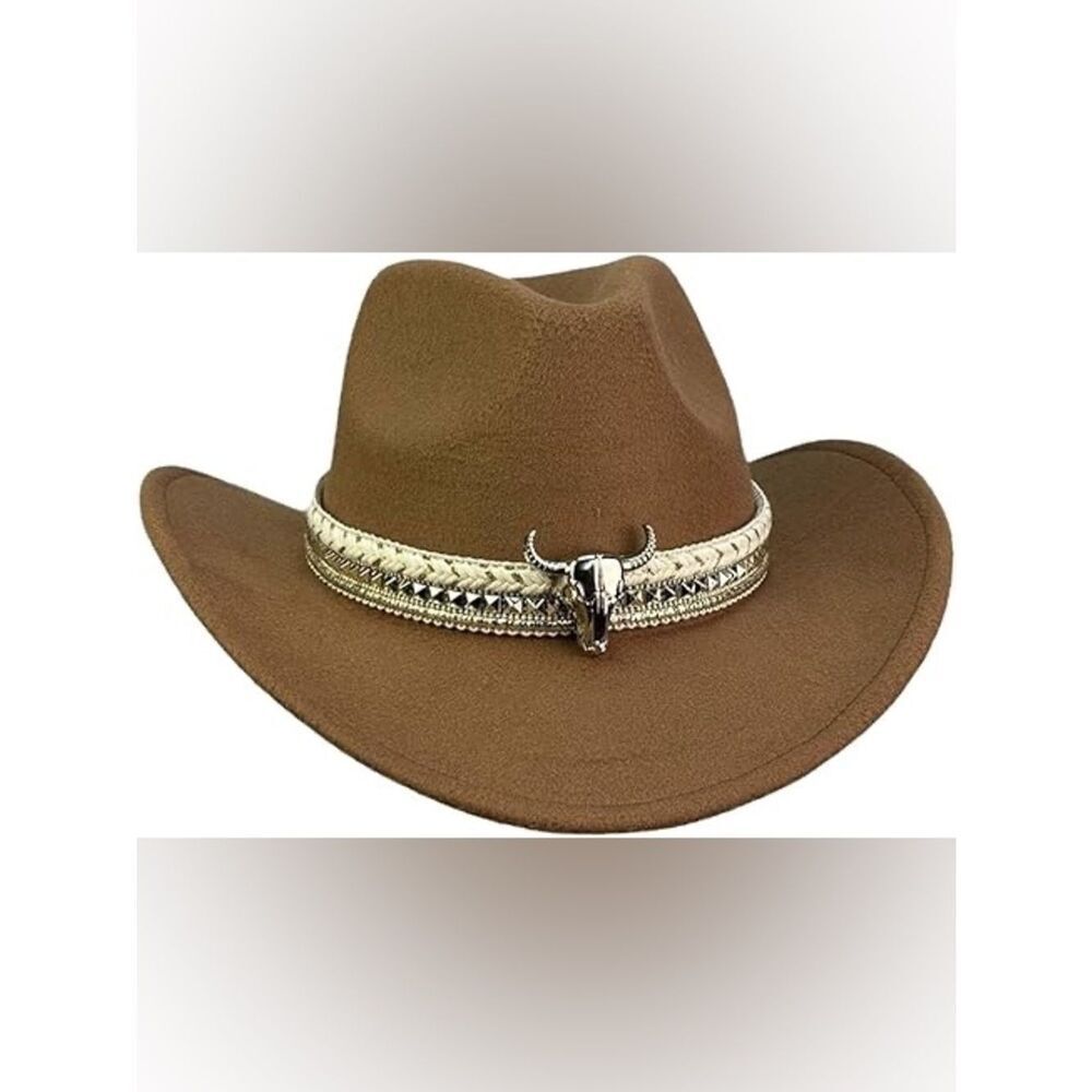 Cowboy Western Nashville Cowgirl Hat - Light Brown